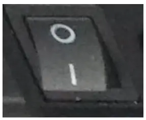 This status is power off.