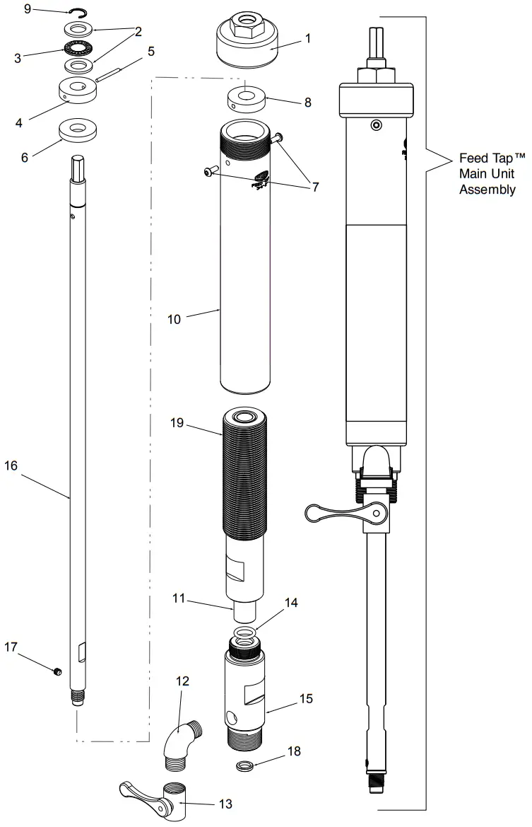 REED FT2000UNIV Feed Tap Drilling Machine Complete Kit - Figure 7