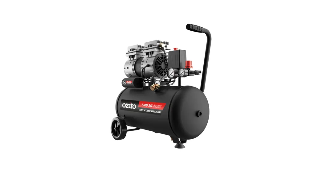 Ozito 24l 1.0hp Silent Oil Free Air Compressor Instruction Manual