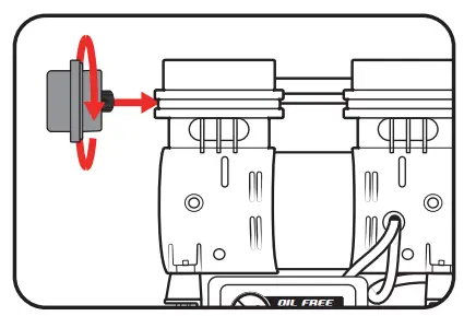 ozito 24L 1 0HP Silent Oil Free Air Compressor - fig 6