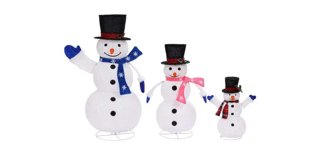 Luxenhome Whhd1641 Set Of 3 Snowman Family Lighted Winter Holiday Yard Decoration Instruction Manual Luxenhome Whhd1641 Set Of 3 Snowman Family Lighted Winter Holiday Yard Decoration Instruction Manual