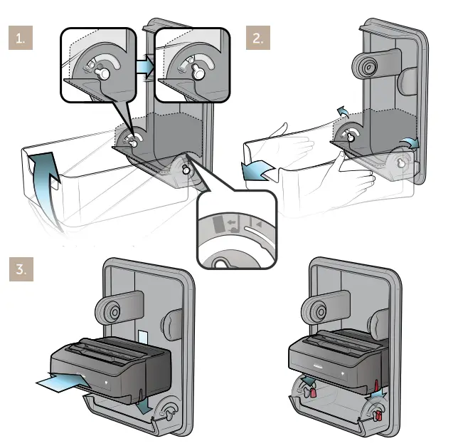 Kimberly Clark 53697 Automatic Roll Towel Recessed Dispenser Housing without Trim Panel - Fig 1