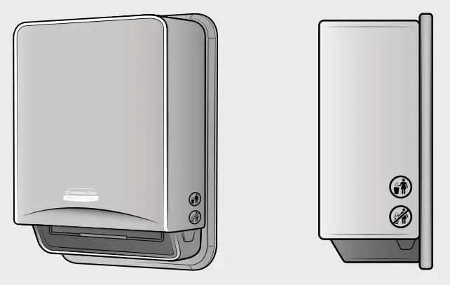 Kimberly Clark 53697 Automatic Roll Towel Recessed Dispenser Housing without Trim Panel - Fig 18