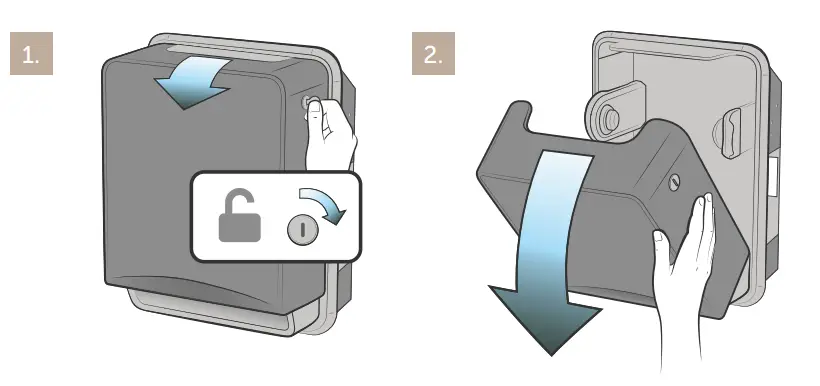 Kimberly Clark 53697 Automatic Roll Towel Recessed Dispenser Housing without Trim Panel - Fig 3