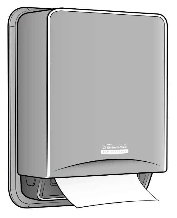 Kimberly Clark 53697 Automatic Roll Towel Recessed Dispenser Housing without Trim Panel