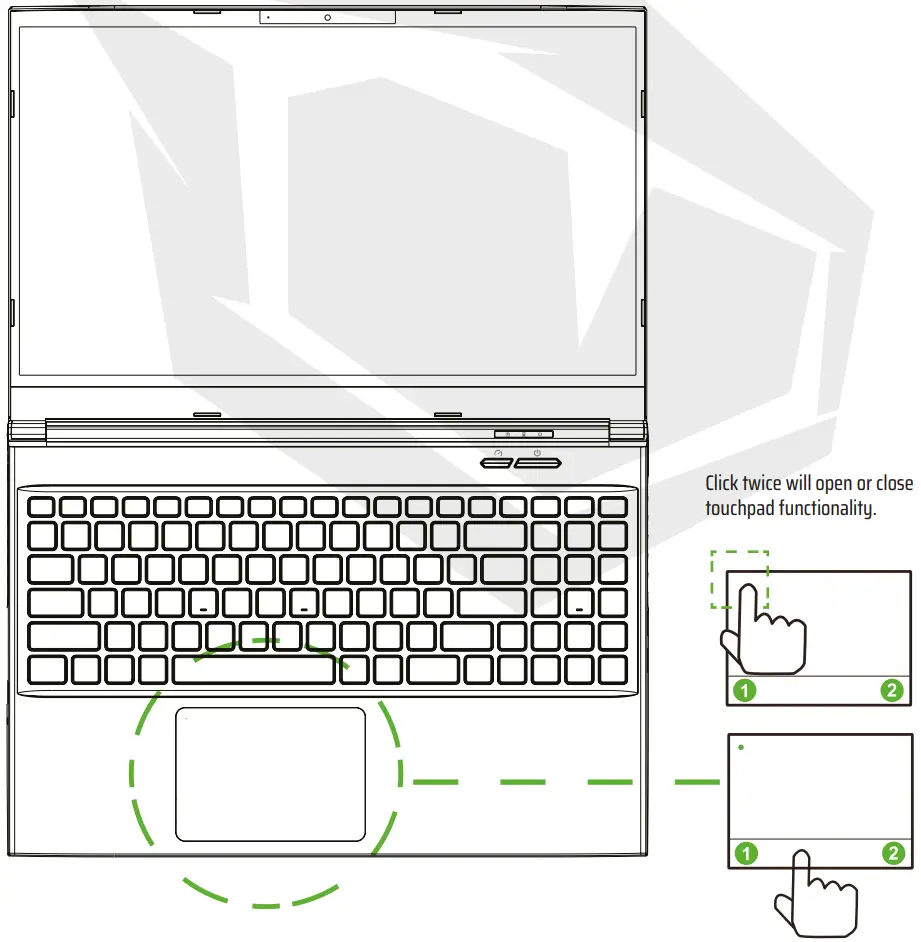 Using the touchpad / clickpad