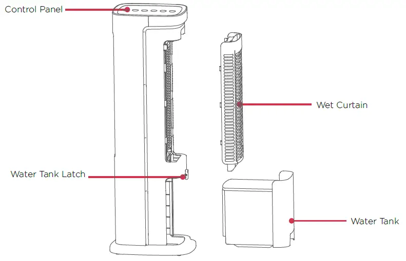 Dimplex DCEVP5WG 5L Evaporative Cooler 2