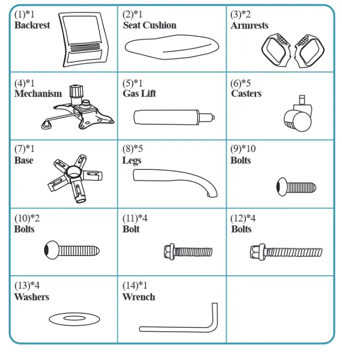 SMUG HLC-1839 Office Chair - 1