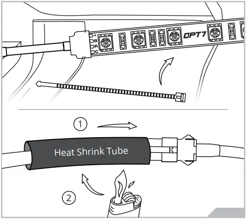 AURA PRO 10pc Single Row LED Motorcycle Strip A5