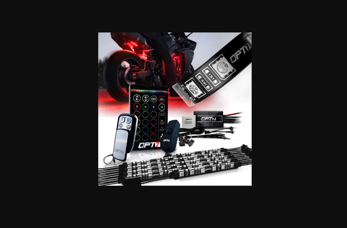 Aura Pro 10pc Single Row Led Motorcycle Strip Kit Installation Guide