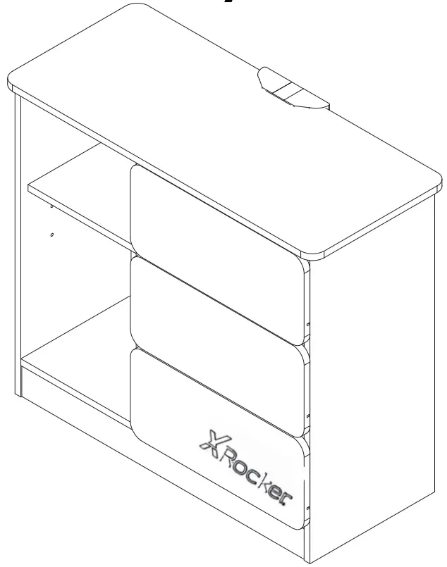 XRocker Carbon-Tek Chest of 3 Drawers