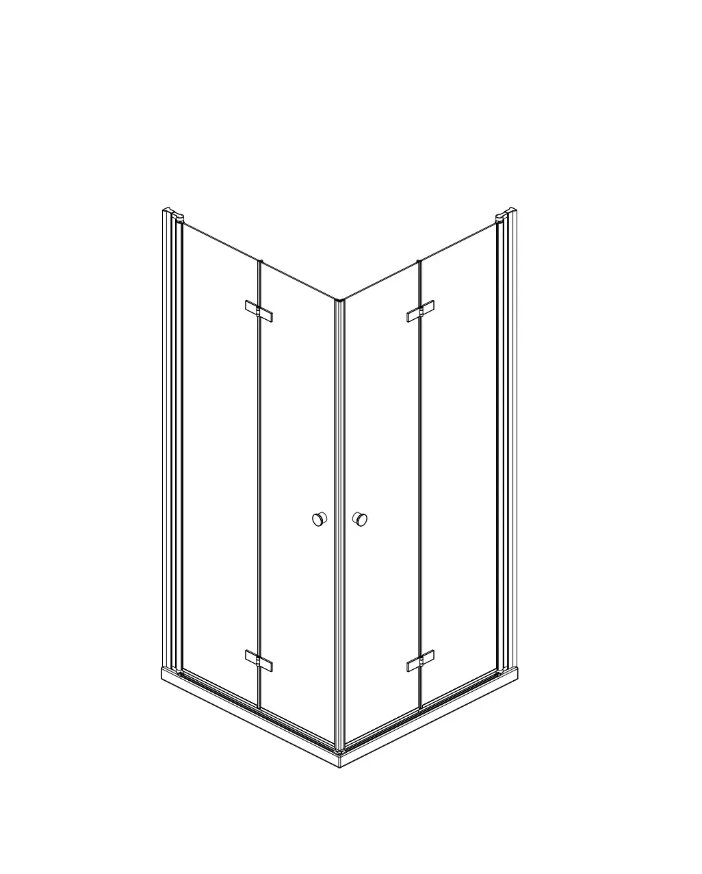 Aquabatos Nbd04 Nimes Series Rotary Folding Door Instruction Manual