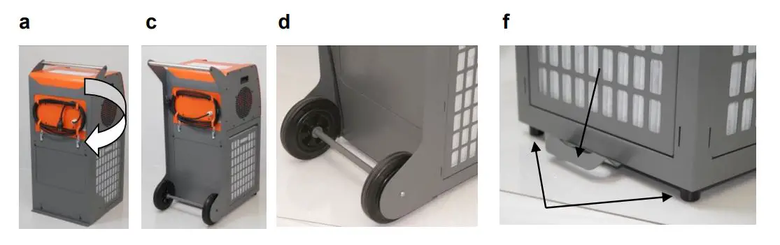 HEYLO PF 3500 Construction Air Purifier - Installation (in case of initial operation)