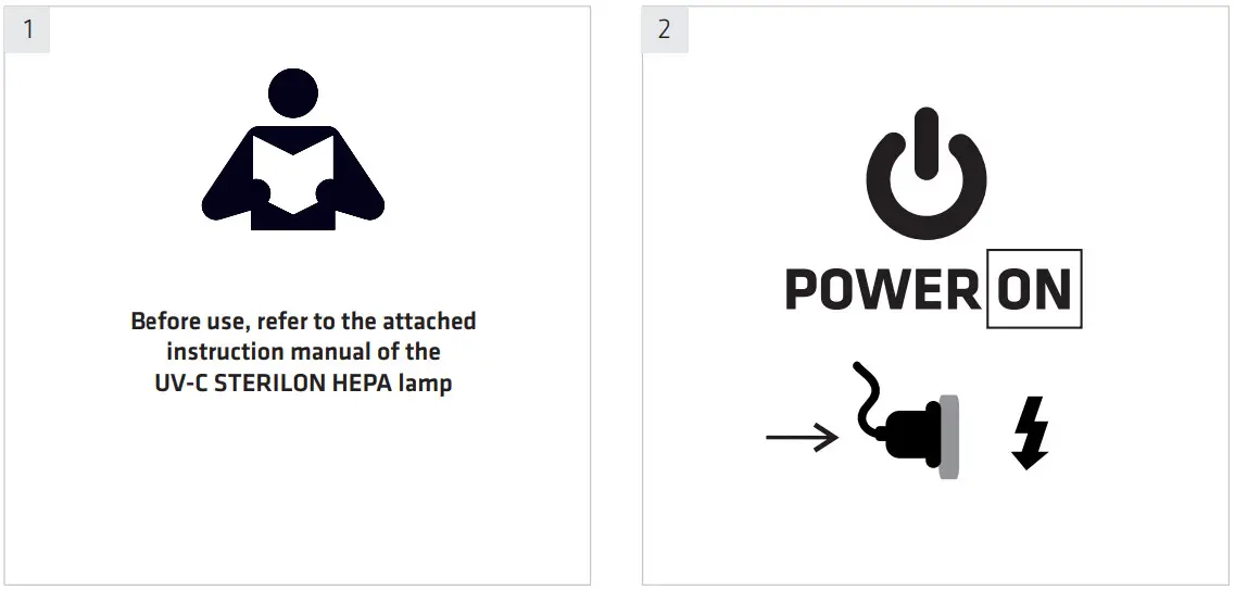 LENA LIGHTING UV C Sterilon Hepa LCD Control Panel - fig