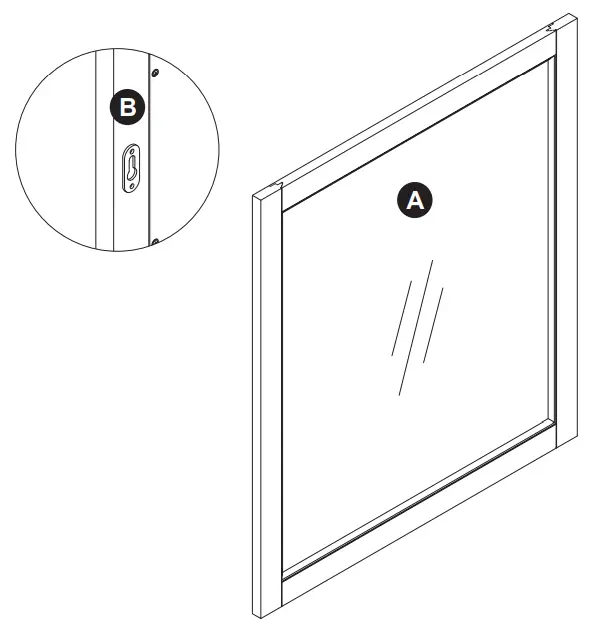 allen roth 1227MR 28 287 Sea Green Rectangular Framed Bathroom Vanity Mirror-fig1