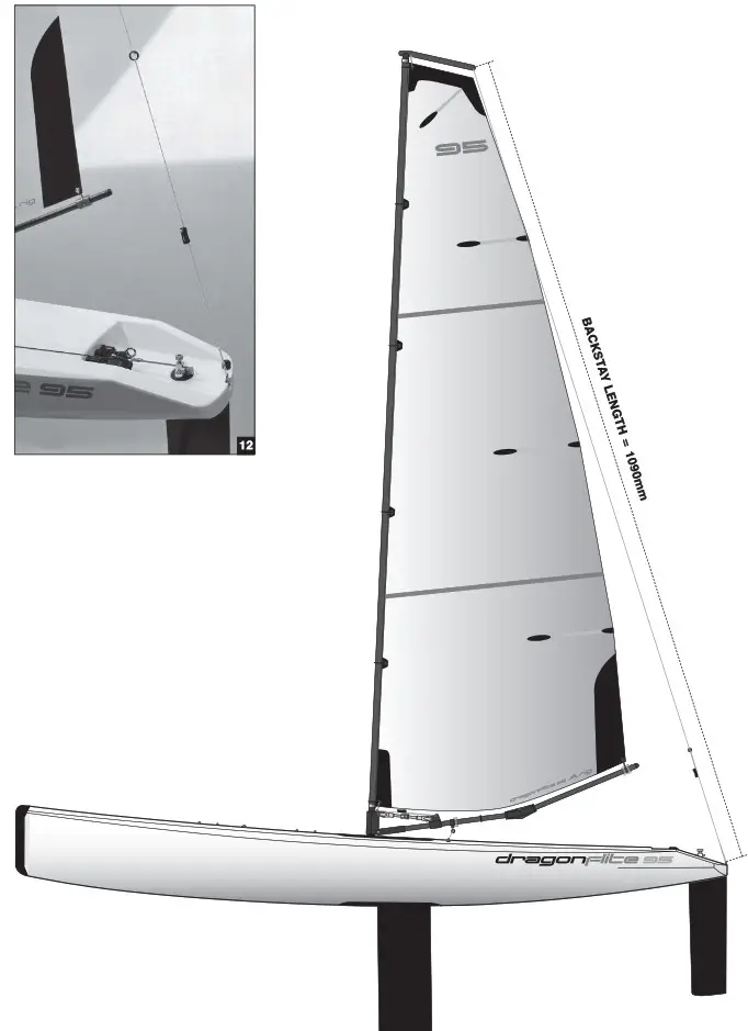 Joysway DragonForce 95 950m 2 4GHz RTR Remote Control High Performance Racing Sailboat - Figure 7