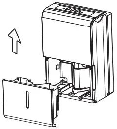 Midea MDDP50 Ultra large Capacity Dehumidifier - Removing the collected water 2
