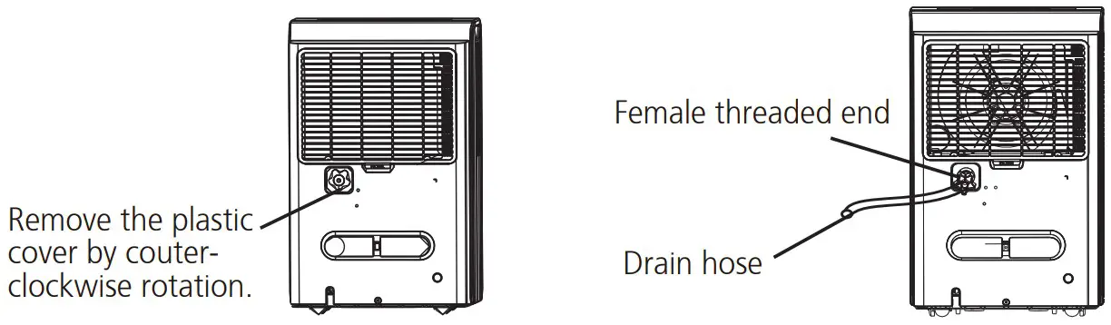 Midea MDDP50 Ultra large Capacity Dehumidifier - Removing the collected water 4