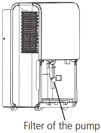 Midea MDDP50 Ultra large Capacity Dehumidifier - Removing the collected water 6