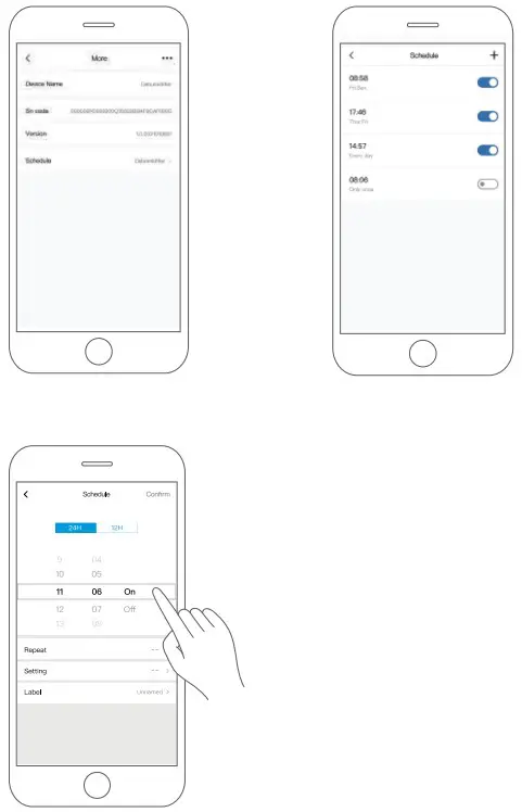 Midea MDDP50 Ultra large Capacity Dehumidifier - Schedule