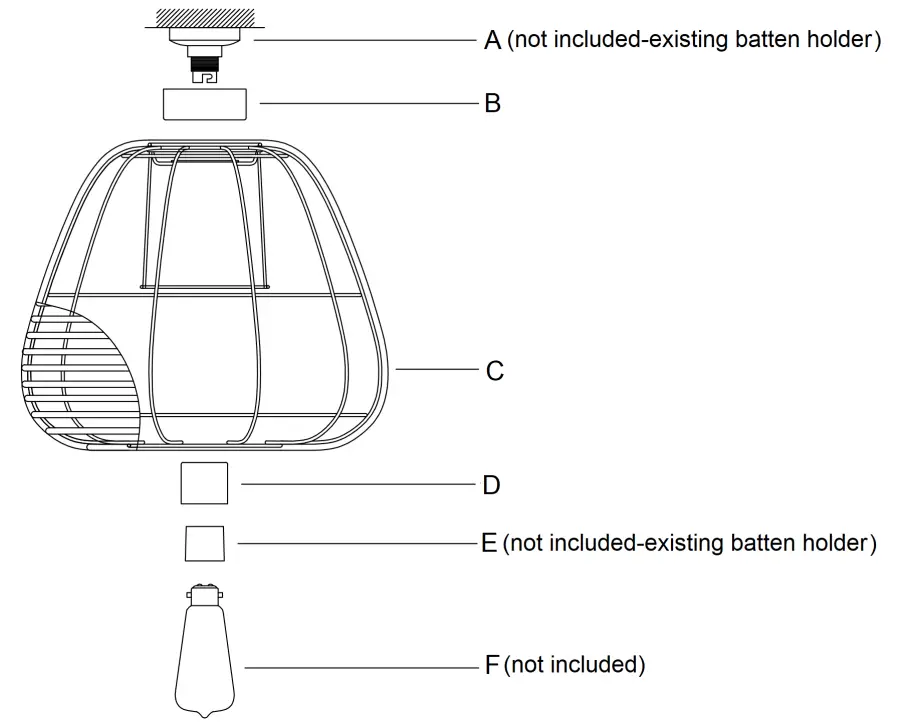 Lucci 099350 Kauai 1 Light Medium Batten Fix in Natural - Figure 1