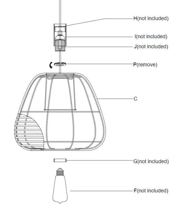Lucci 099350 Kauai 1 Light Medium Batten Fix in Natural - Figure 2