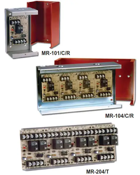 Mircom MR 100 MR 200 SERIES Multi-Voltage Control Relays - Cover