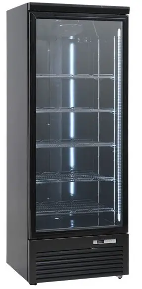 scandomestic KF 560 BE Upright Glass Door Merchandiser