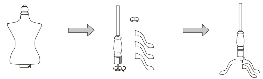 JAXPETY SY18E0212 Half Length Foam and Brushed Fabric Coating Lady - Components1