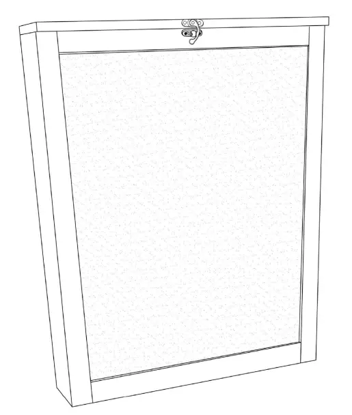 JAXPETY HG61S0827 White Wall Fold Out Writing Desk Convertible Cabinet