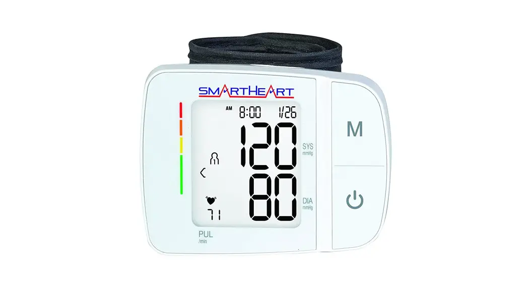 Smartheart 01-743t Automatic Digital Blood Pressure Wrist Monitor User Guide