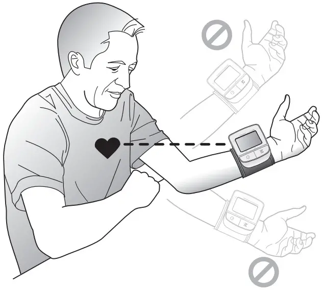 SMARTHEART 01 743T Automatic Digital Blood Pressure Wrist Monitor - Measurement