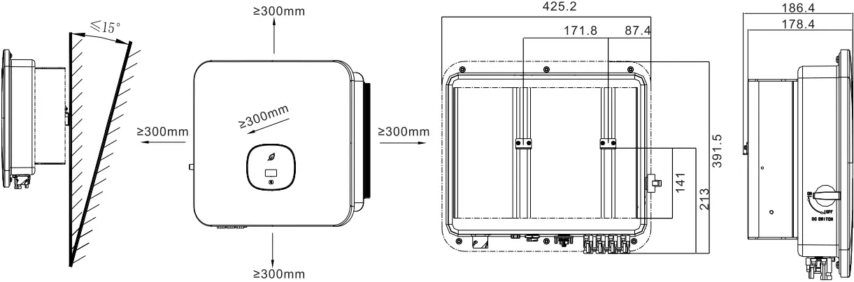 GROWATT 10KTL3-X - Installation 2