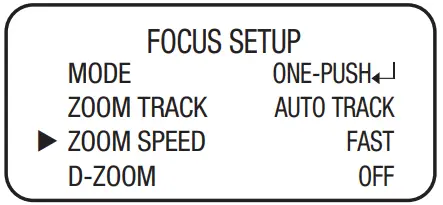 Hanwha Techwin HCZ 6321 High Resolution 32X Zoom Color Camera - FOCUS SETUP 3