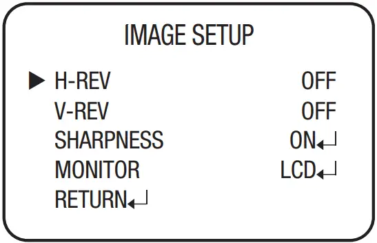 Hanwha Techwin HCZ 6321 High Resolution 32X Zoom Color Camera - IMAGE SETUP