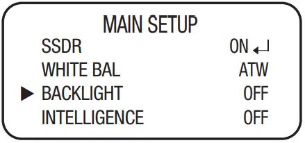 Hanwha Techwin HCZ 6321 High Resolution 32X Zoom Color Camera - MAIN SETUP