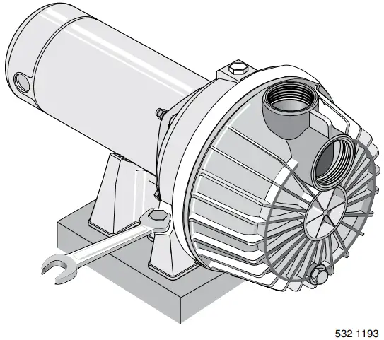 Sta Rite PD2HD L Corrosion Resistant Self Priming Centrifugal Pump - Bolt Pump Down