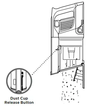 Shark IZ1440H DuoClean PowerFins Cordless Vacuum with Self-Cleaning Brushroll- Position dust cup