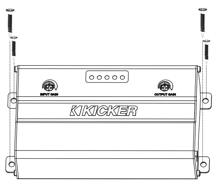 KICKER KEYLOC DSP-Powered Line Output Converter-Mounting