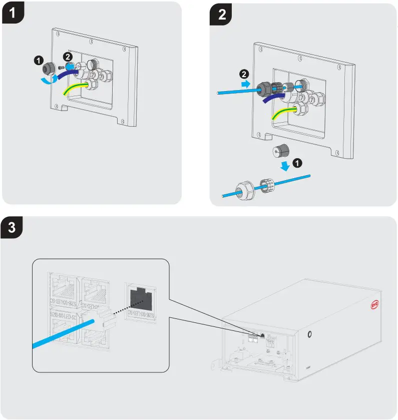 BYD HVS 5.1 High Voltage Battery System - Connecting the Network