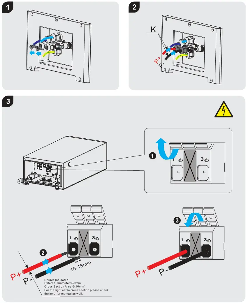 BYD HVS 5.1 High Voltage Battery System - DC Connection
