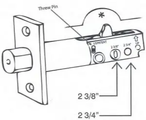 Adjustable Dead Bolt 2 3/8" or 2 3/4"