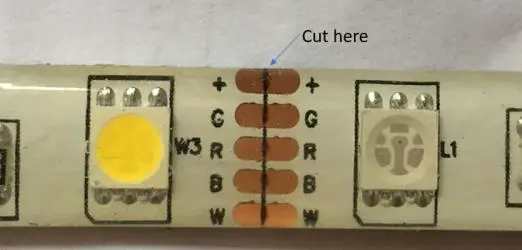 mirabella genio I003260 Smart Wi Fi LED Stripligh- cutting the strip light
