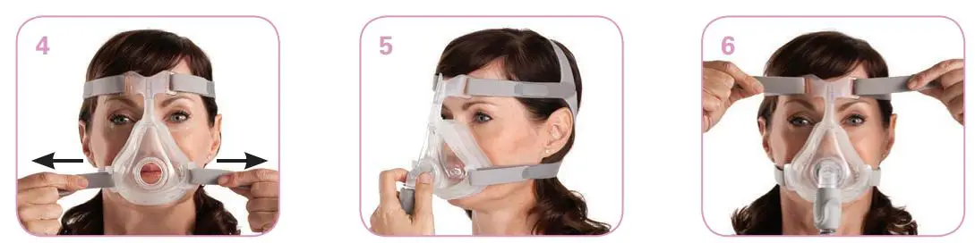 RESMED Quattro Air for Her Full Face Mask FIG2