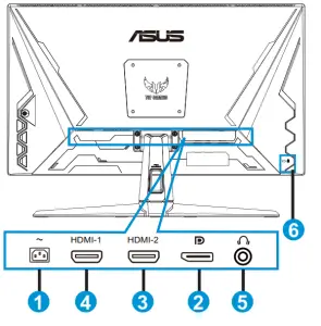 ASUS VG289Q1A Series LCD Monitor - cables