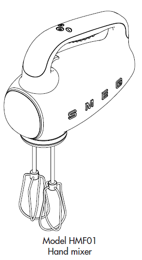 smeg HMF01 Electric Hand Mixer fig 3