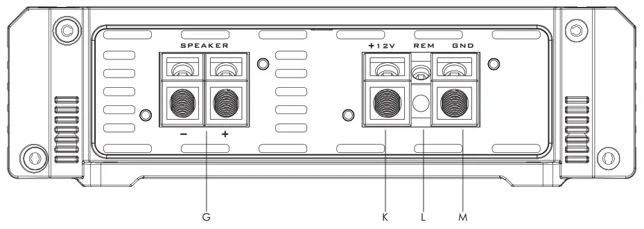 Nakamichi NRO D1500 1 Class D Mono Block Power Amplifier - PANEL CONTROLS AND FEATURES 2