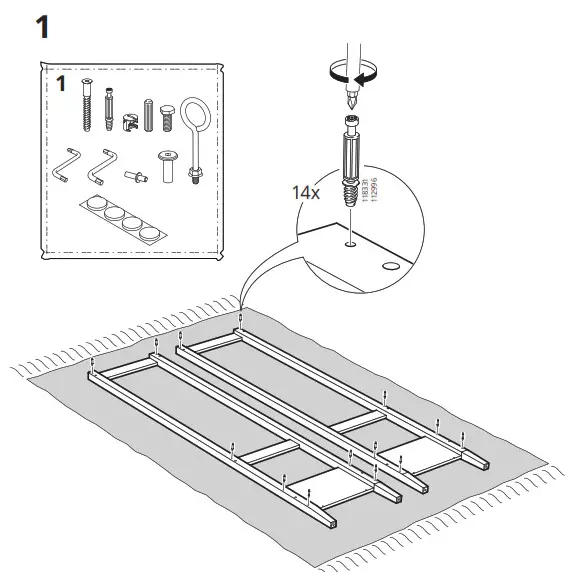 IKEA 204.588.42 IDANAS Open Wardrobe- 1.1