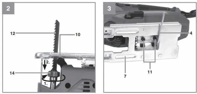 Einhell TC-JS 80 1 Jigsaw Instruction Manual - Fig 2,3