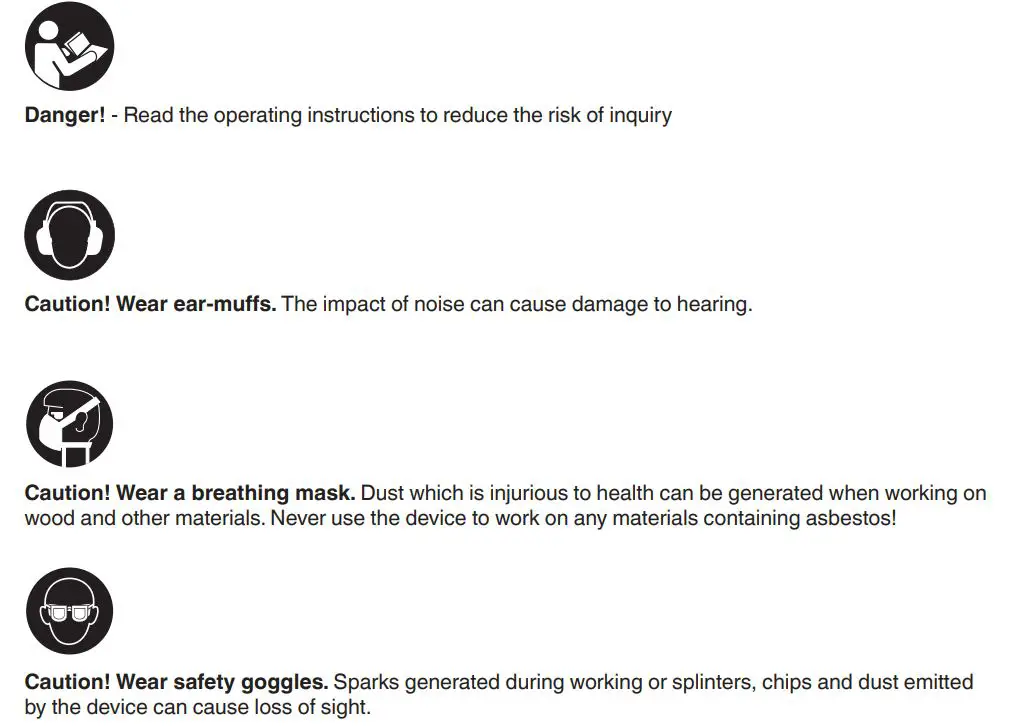 Einhell TC-JS 80 1 Jigsaw Instruction Manual - Symbol